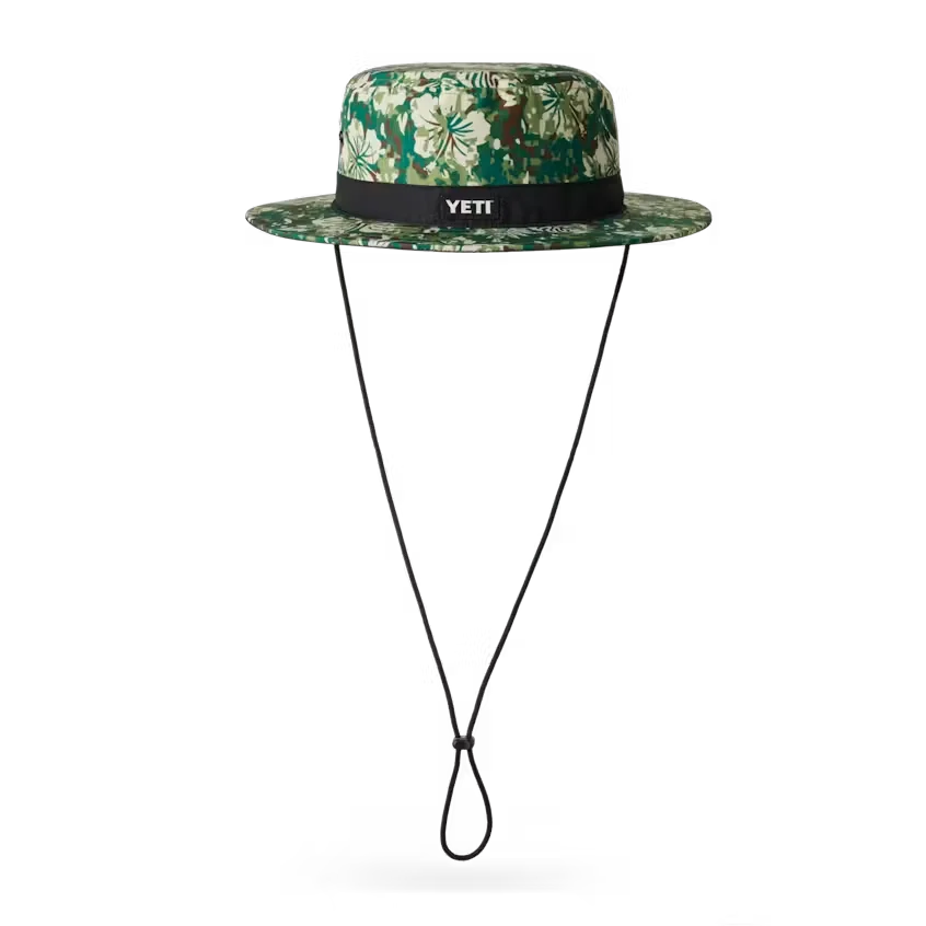 Hibiscus Print YETI® Logo Boonie Hat